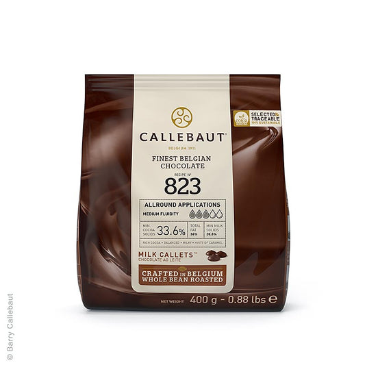Mjölkchoklad, Callets, 33,6 % kakao, 400 g