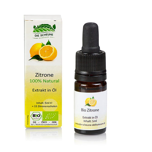 Naturligt citronarom, Die Scheune, ekologiskt, 5 ml
