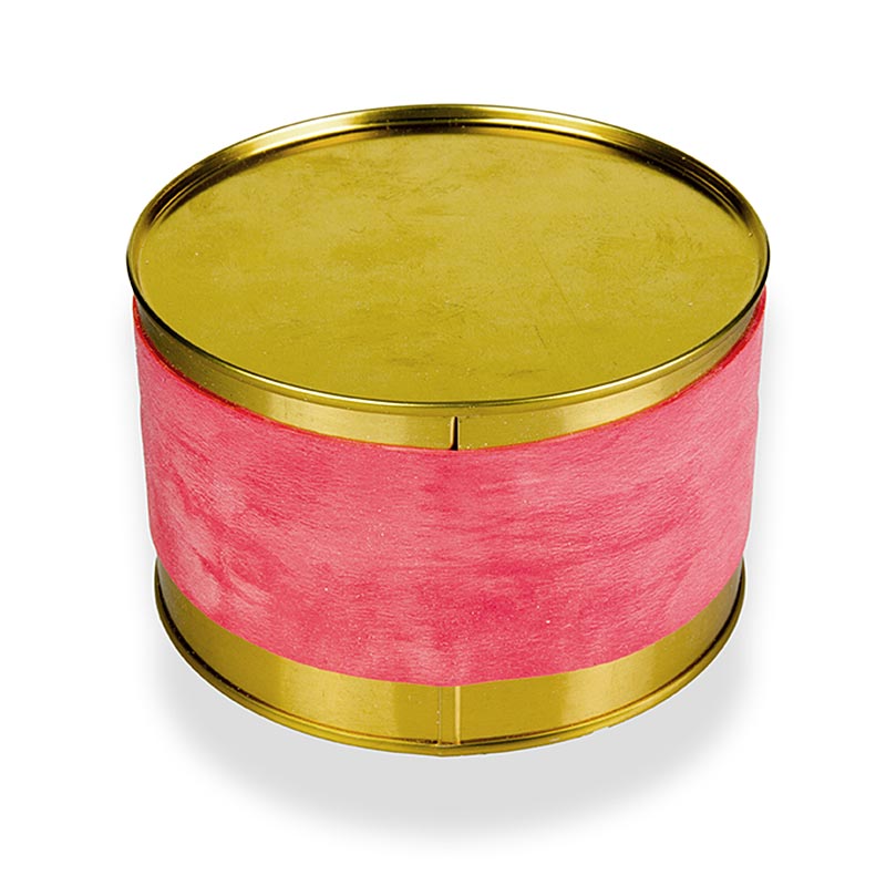 Kaviarburk – guld, otryckt, utan gummilock, ø12,5 cm, för 1000 g kaviar, 1 st