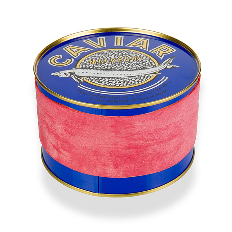 Kaviarburk – mörkblå, med gummilock, ø 12 cm, för 1000 g kaviar, 1 st