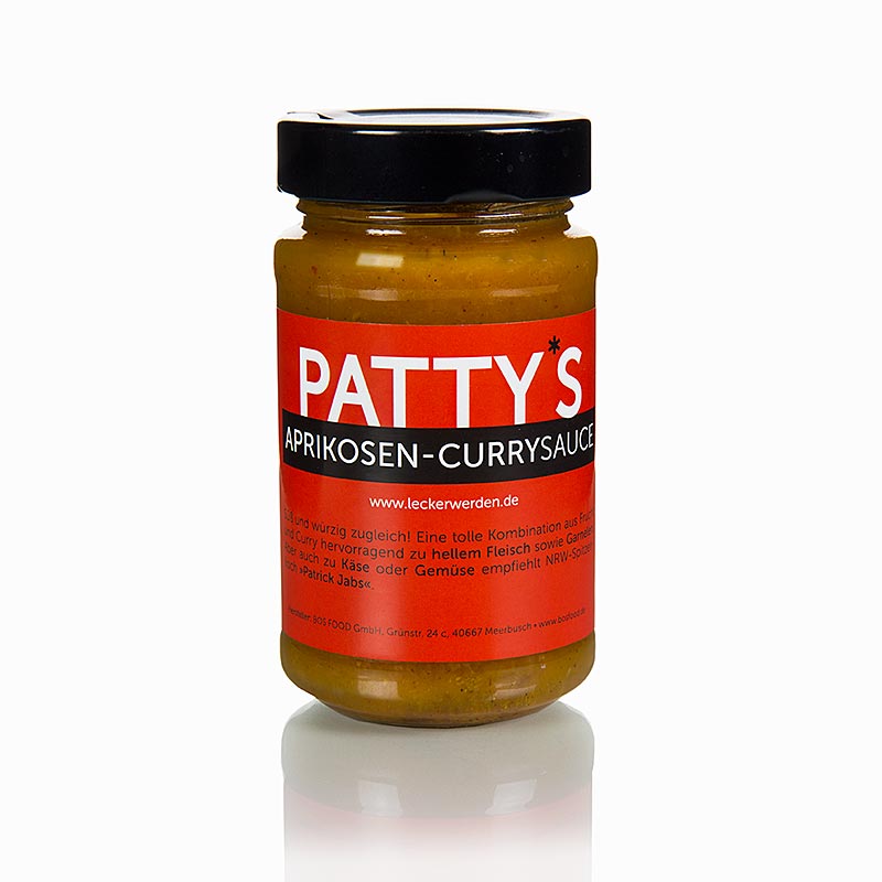 Pattys aprikos-currysås, skapad av Patrick Jabs, 225 ml