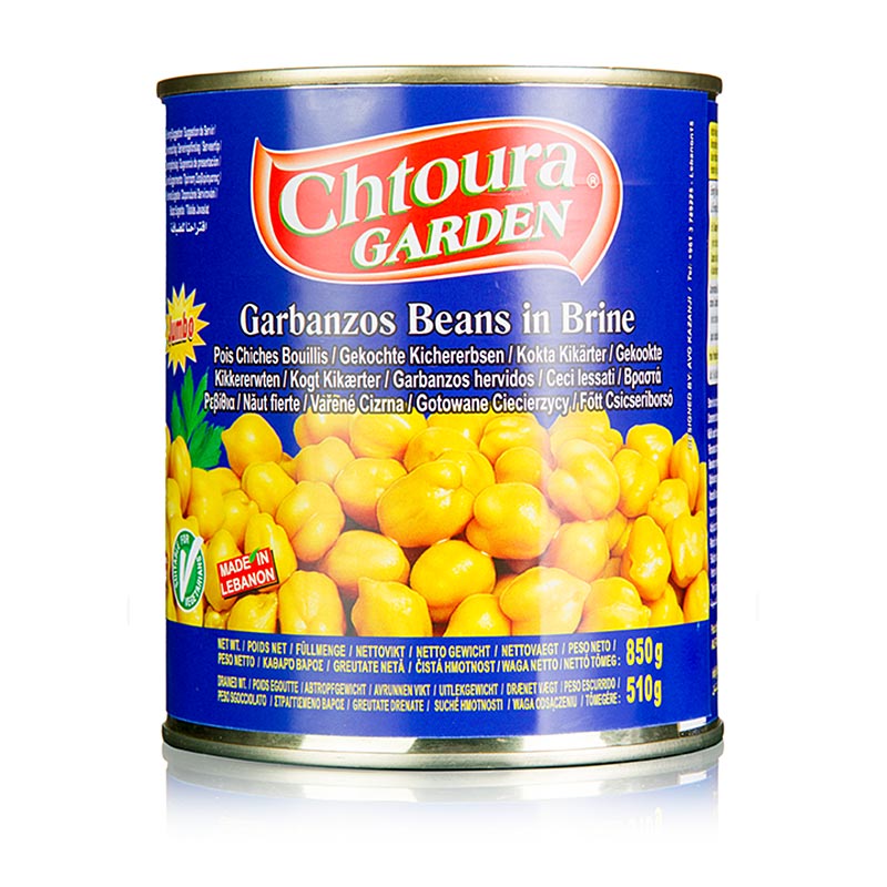 Kikärtor, i saltlake, Chtoura Garden, 850 g
