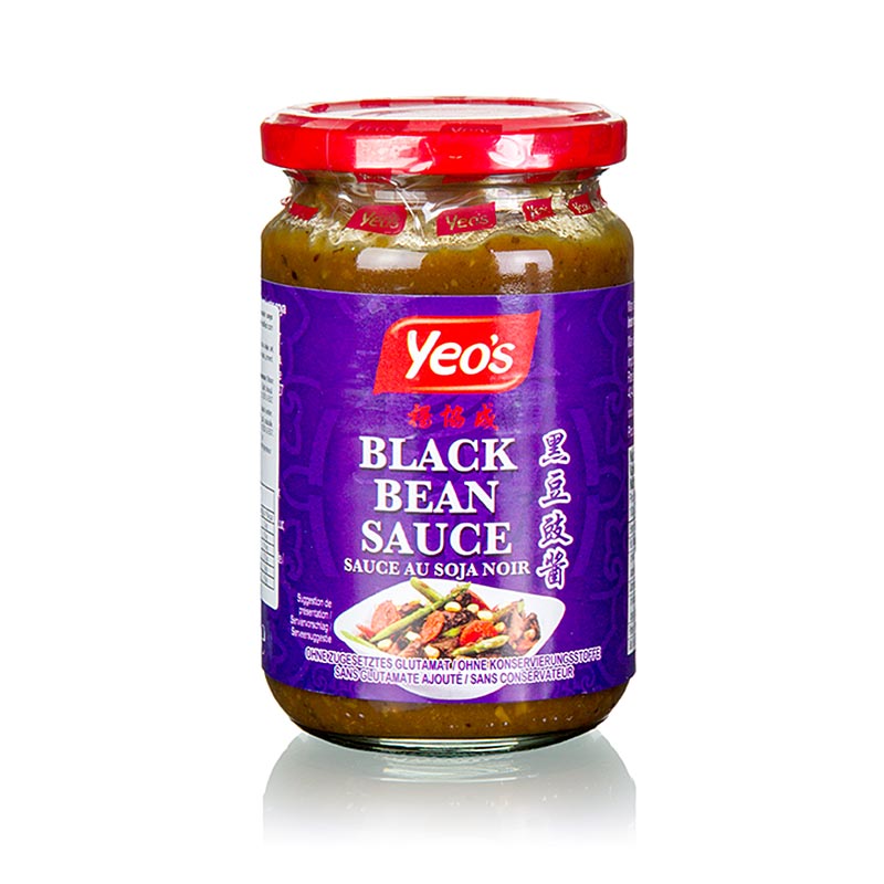 Svartbönsås, med vitlök, Yeos, 270 g