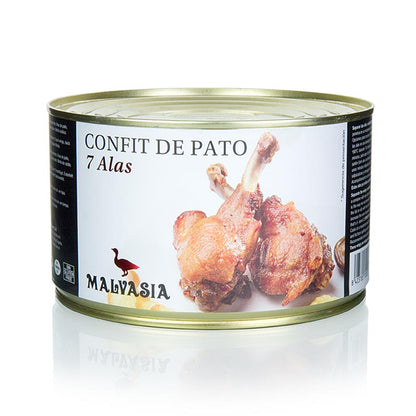 Ankvingar confit, 7 vingar, Malvasia, 1,1 kg