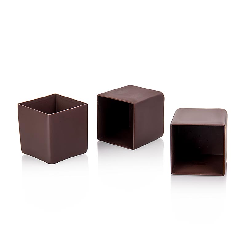 Chokladform – kuber, mörk, 41x41 mm, Michel Cluizel (23130), 600 g, 40 st