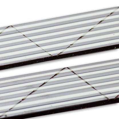 Dekorationsplattor "Domino Triangle" vit/mörk choklad randig, 585 g, 314 st