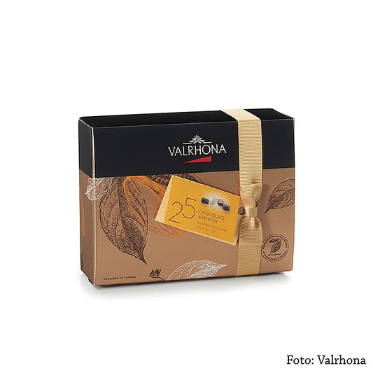 Valrhona Ballotin-sortiment, fin pralinblandning, 230 g, 25 st