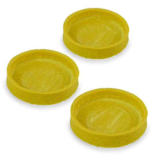 Dessert-tarteletter citron, överdragna, ø 80x17 mm h, 1,04 kg, 45 st