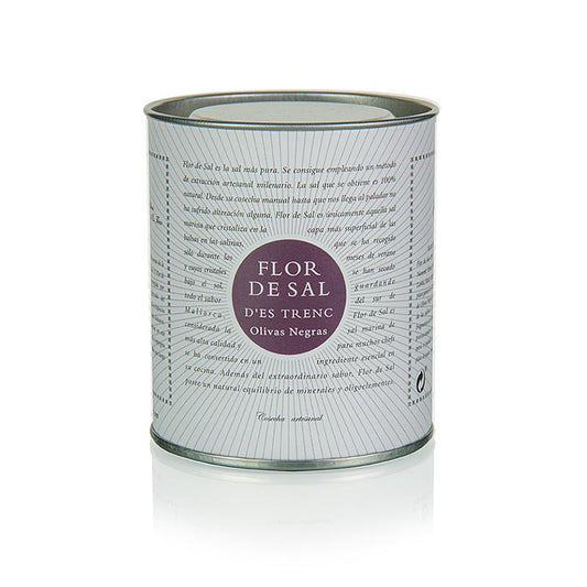 Flor de Sal d´es Trenc – svarta oliver, från Mallorca, ekologiska, 150 g