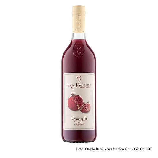 van Nahmen – Granatäpplejuice, 100 % direktpressad, ekologisk, 750 ml