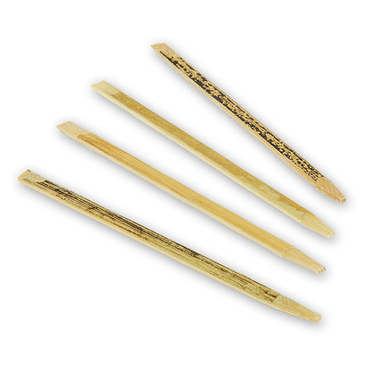 Bambuspinnar, naturliga med ådring, 12 cm, 100 st