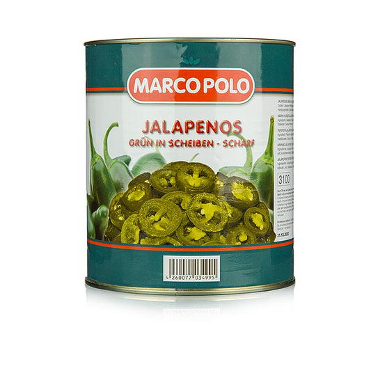 Chilifrukter – jalapeños, skurna, 3 kg