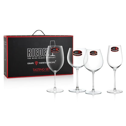 Riedel Veritas-glas – provningsset 2x vitt & rött (5449/47), i presentförpacknin