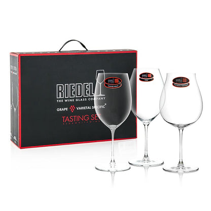 Riedel Veritas-glas – provningsset rödvin (5449/74), i presentförpackning, 3 st