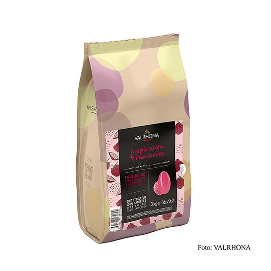 Valrhona Inspiration Himbeere – hallonspecialitet med kakaosmör, 3 kg