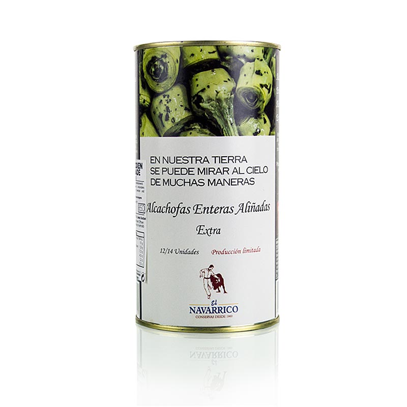 Inlagda kronärtskockor, med stjälk, 9–12 stycken, Navarrico, 780 g