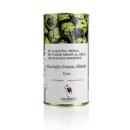 Inlagda kronärtskockor, med stjälk, 9–12 stycken, Navarrico, 780 g