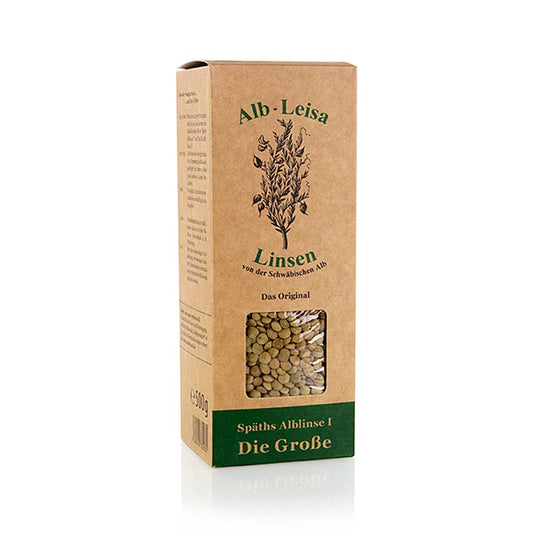 Linser, Späths gröna Alblinse I "Die Grosse", ekologisk, 500 g