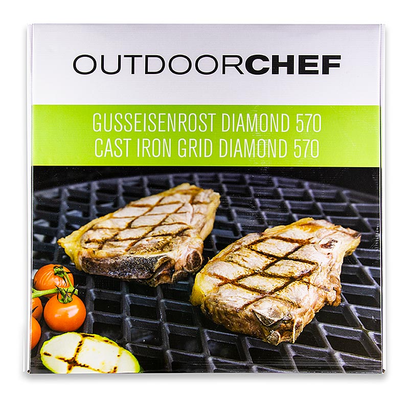 Outdoorchef-tillbehör – gjutjärn – vaffelgaller L, Ø 54 cm, 1 St