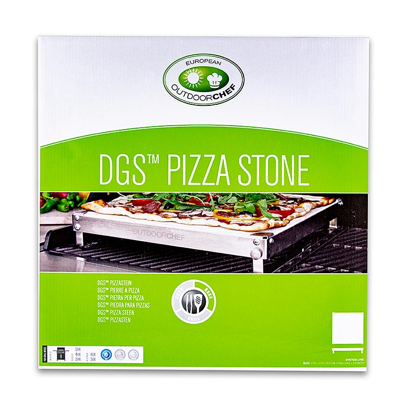 Outdoorchef-tillbehör – Pizzasten för alla Dualchef-grillar, 1 st