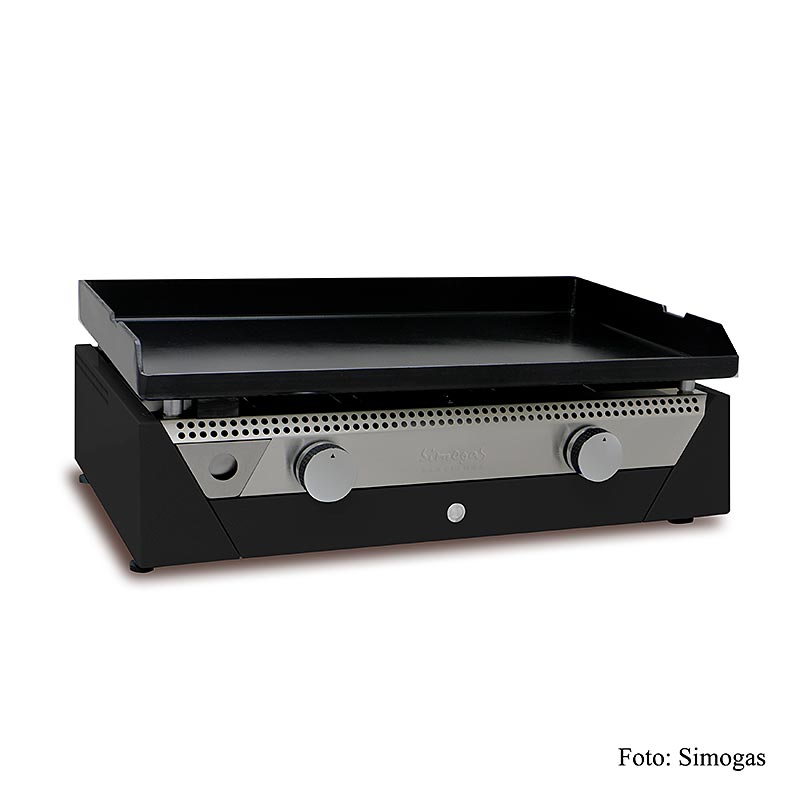 Plancha-grill, gas, Rainbow svart, grillyta 71x41 cm, 6,6 kW, 1 st