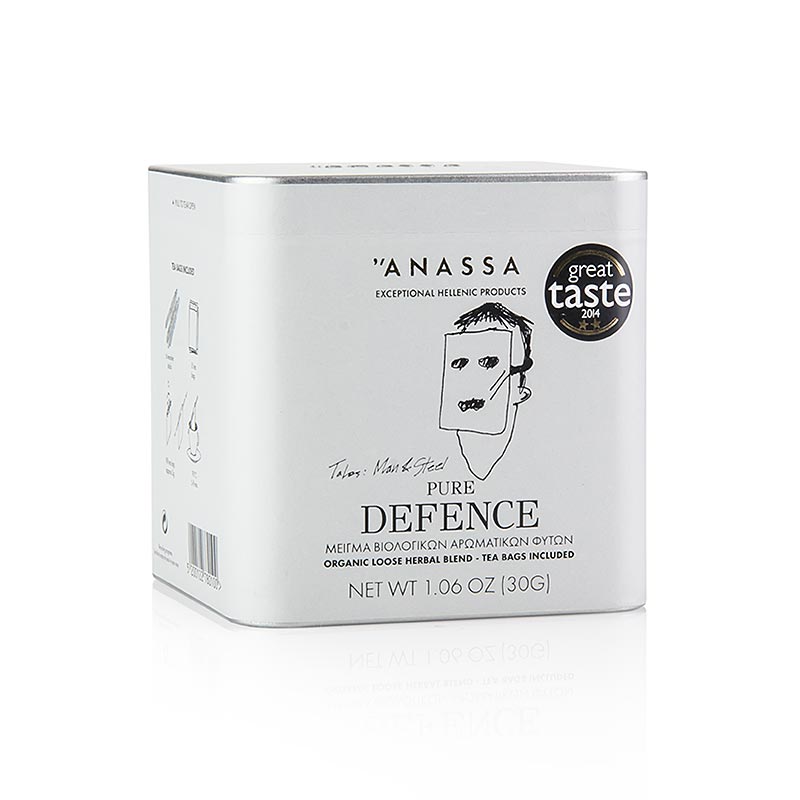 ANASSA Pure Defence Tea (örtte), löst med 15 påsar, ekologiskt, 30 g