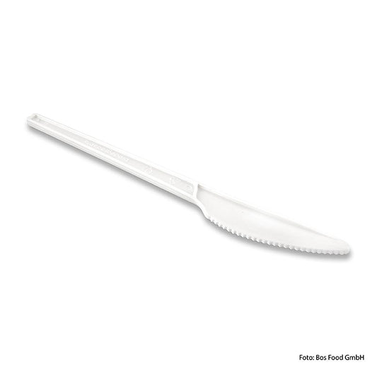 Engångskniv Naturesse, vit, av CPLA, 16,8 cm, 1 000 st