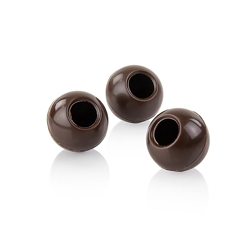 Håla tryffelkulor, mörk choklad, ø 29 mm, Läderach, 1,436 kg, 378 st