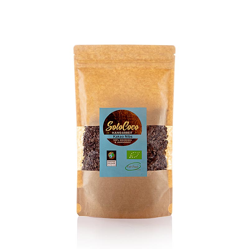 SoloCoco kakaonibs (grova kakaobönbitar), ekologiska, 250 g
