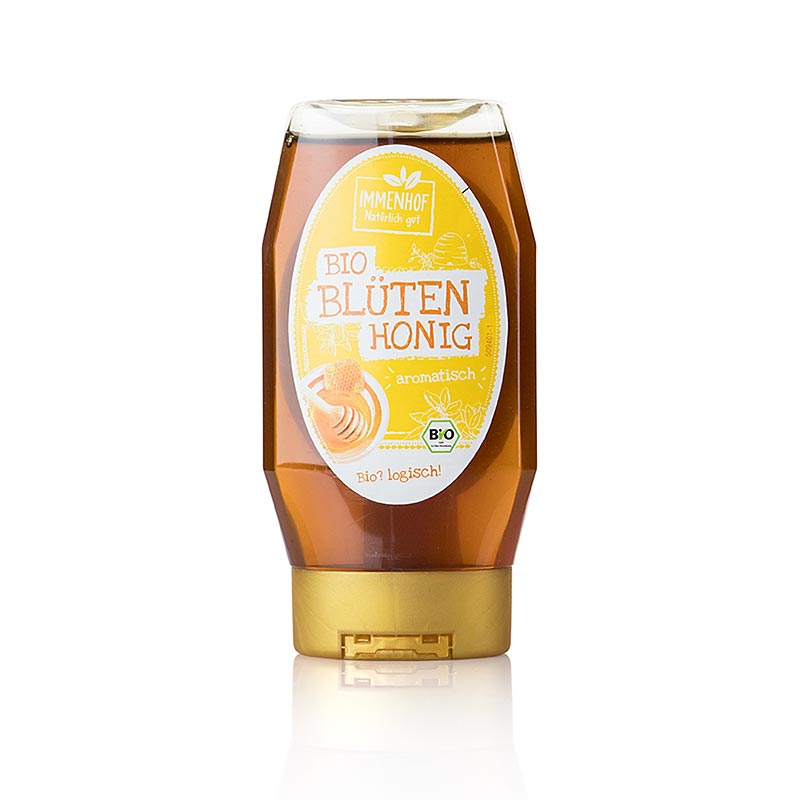 Breitsamer Immenhof blomsterhonung, klämflaska, ekologisk, 350 g