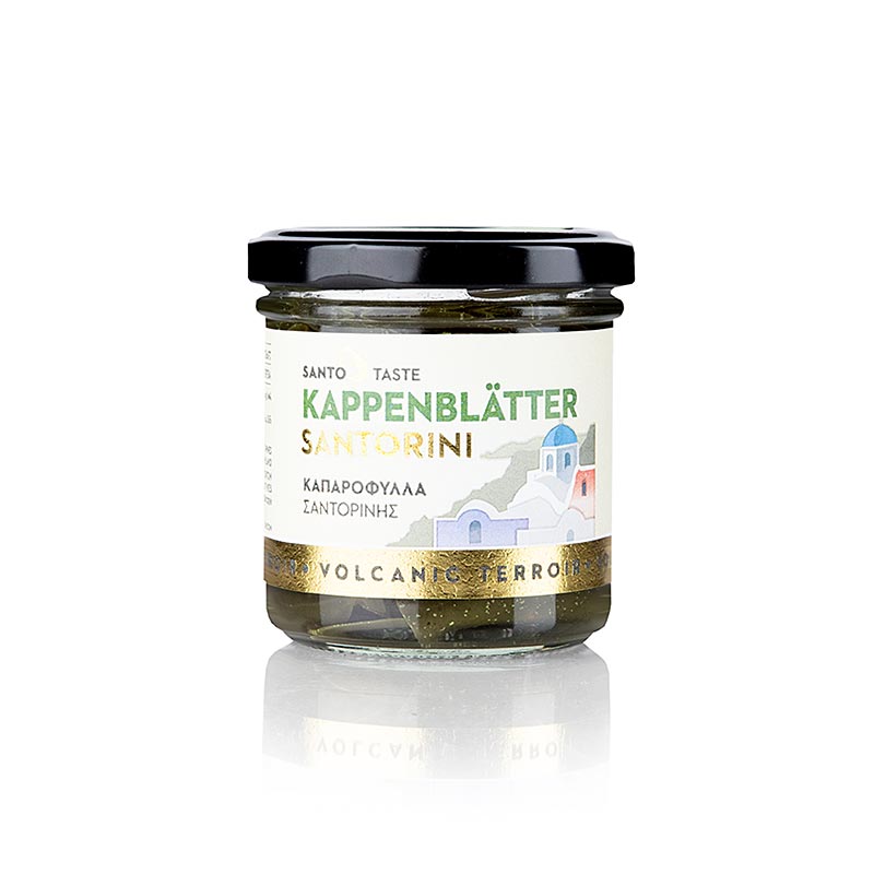 Kaprisblad (Thiraika) från Santorini i vinäger, glasburk, 150 g