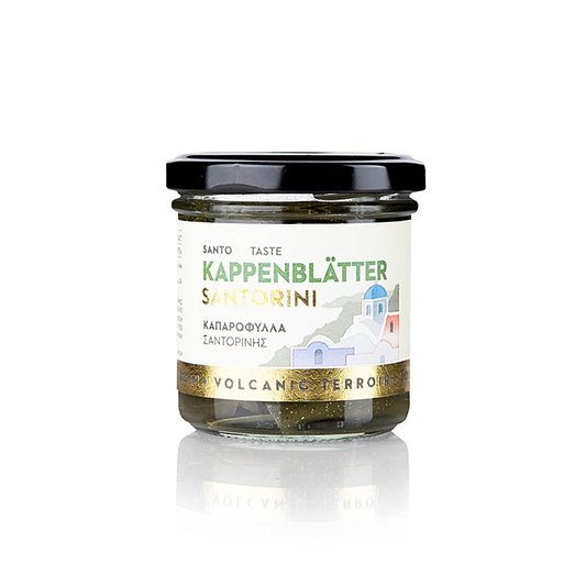 Kaprisblad (Thiraika) från Santorini i vinäger, glasburk, 150 g
