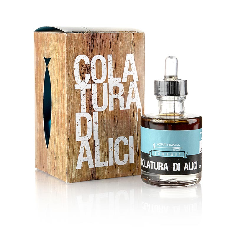 Colatura di Alici, ansjovissås, pipettflaska, Acquapazza, 50 ml