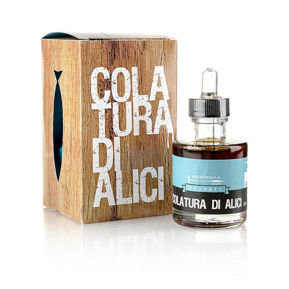 Colatura di Alici, ansjovissås, pipettflaska, Acquapazza, 50 ml