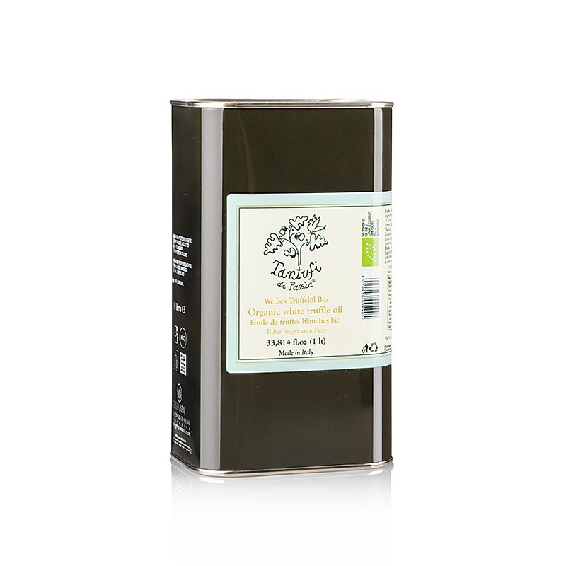 Ppura tryffelolja av vit tryffel, utan artificiella aromer, Tartufi di Fassia, e