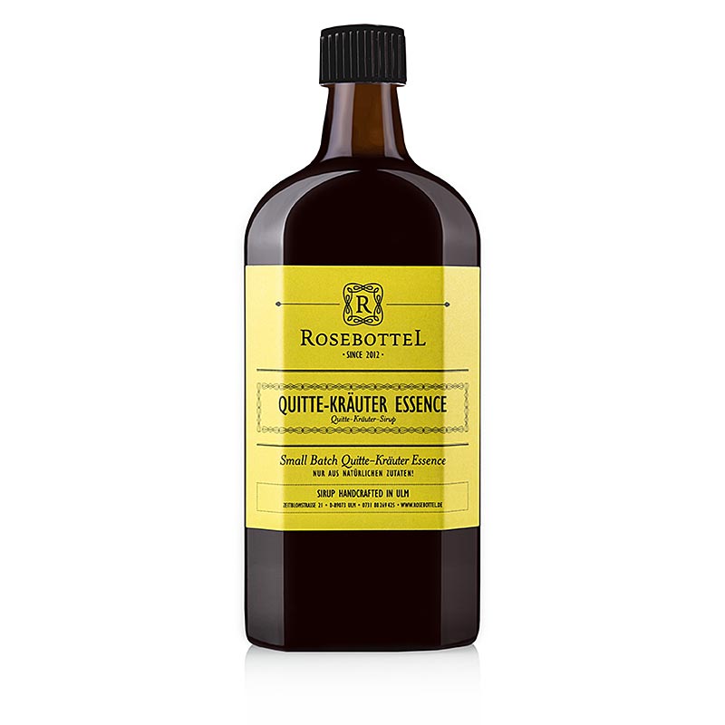 Rosebottel kvitten- och örtessenssirap, 500 ml