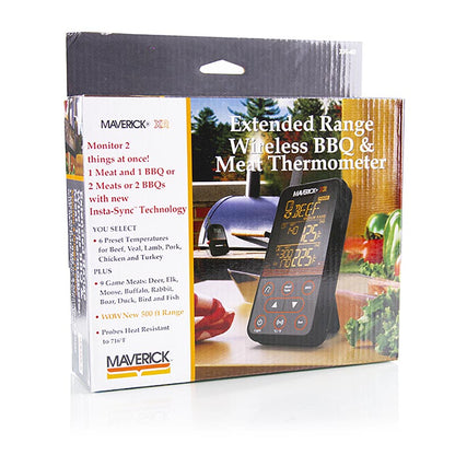 Digitalt termometerset "Wireless BBQ & Meat", XR-40 (trådlöst), Maverick, 1 st