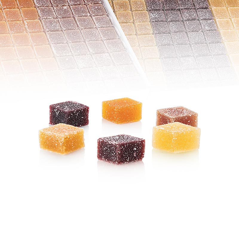 Valrhona "Pate de Fruits", 6 sorter fruktgelé, 1,8 kg, 192 st