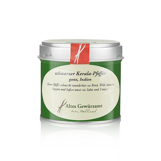 Svart djungelpeppar/Periyar-Kerala-Indien, hel, Altes Gewürzamt, 70 g