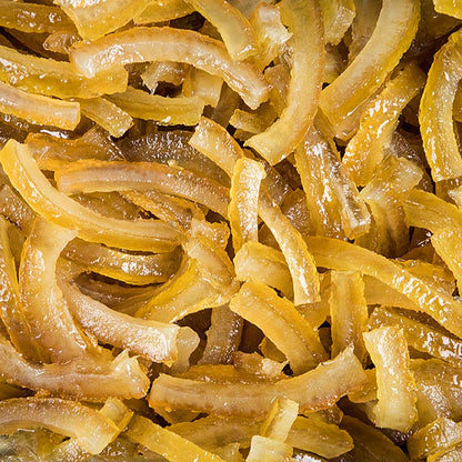 Citronat, kanderad citronskal, tjocka strimlor, Corsiglia Facor, 2 kg