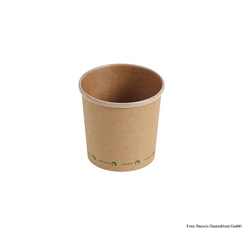 Engångs Naturesse soppmugg Kraft, 360 ml, cellulosa + PLA, 500 st