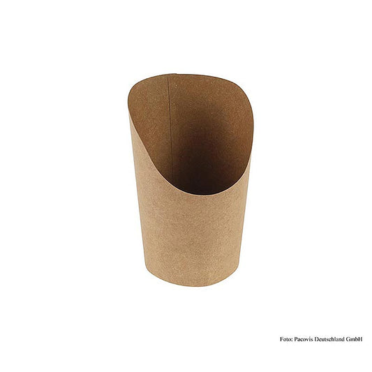 Engångsmuggar Naturesse Take Away Wrap, kraftpapper/PLA, 480 ml, 8,5/6 x 14 cm, 50 St