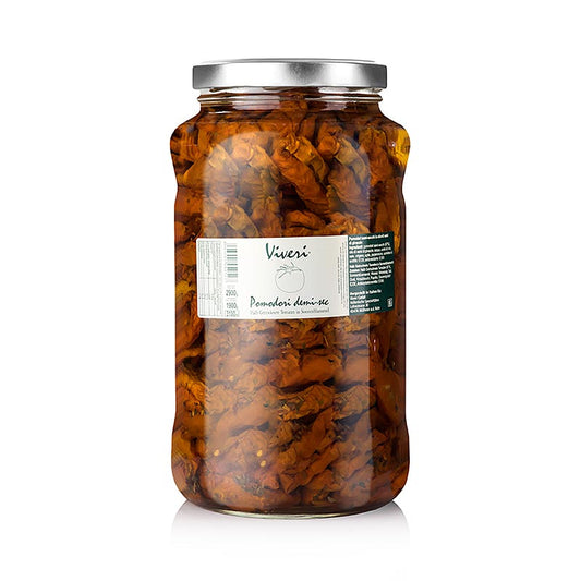Inlagda halvtorkade tomater, i solrosolja, 2,9 kg
