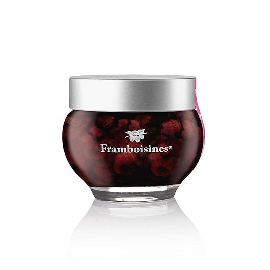Framboisines – inlagda hallon i hallonlikör & hallonbrännvin 15 % vol., 390 g