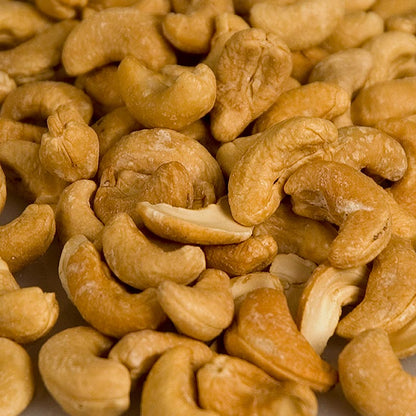 Cashewnötter, hela, rostade och saltade, 1 kg