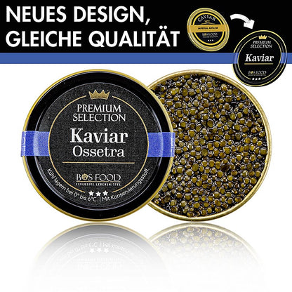 CHEF FOOD Premium Selection – Ossetra/Osietra-kaviar, Acipenser gueldenstaedtii, 50 g