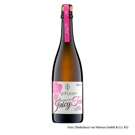 van Nahmen – Sparkling Juicy Tea – Rose – Darjeeling-te – Rabarber, ekologiskt, 750 ml