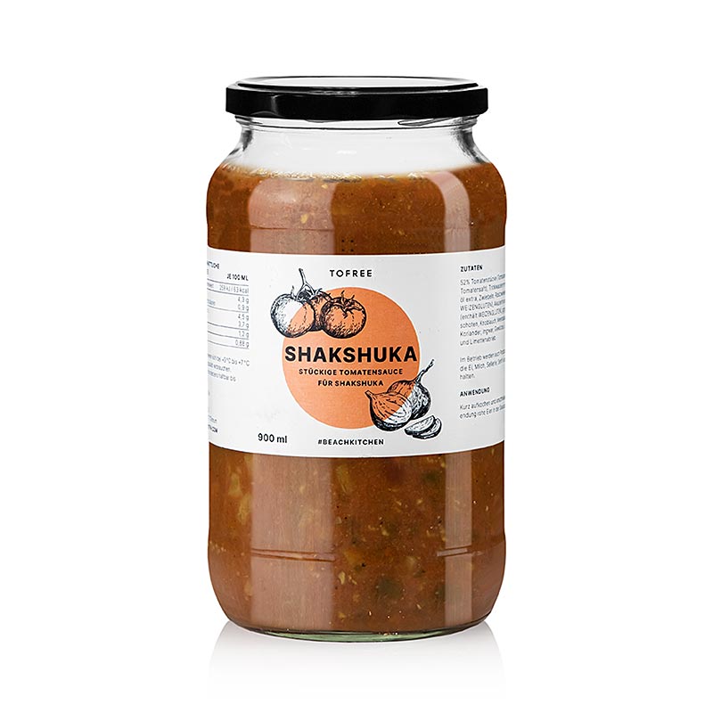Shakshuka, tomatsåsbas för äggrätten, TOFREE-north, 900 ml