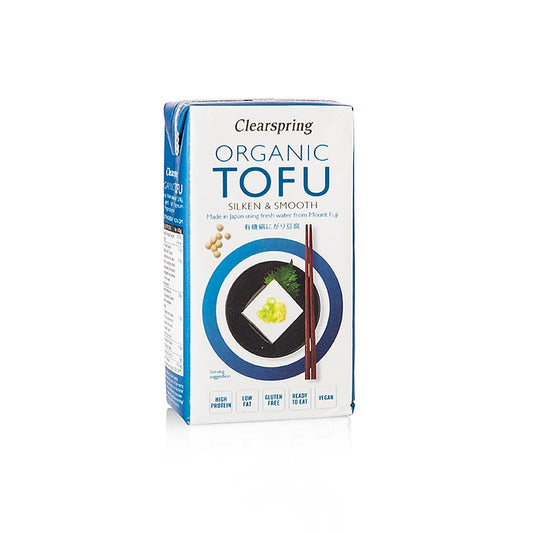 Organic Japanese Tofu, mjuk silkes-tofu, Clearspring, ekologisk, 300 g