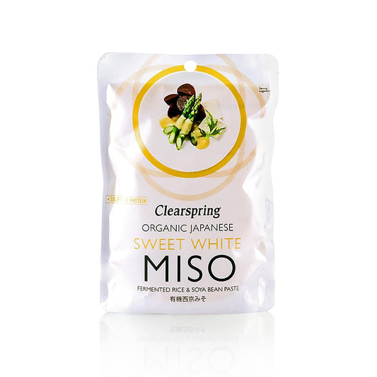 Organic Japanese Sweet White Miso, vit misopasta, Clearspring, ekologisk, 250 g